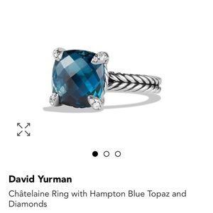 David yurman blue topaz ring.. size 6